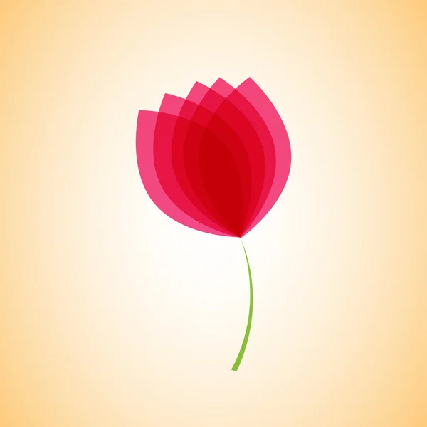 Hermoso vector tulipán — Vector de stock