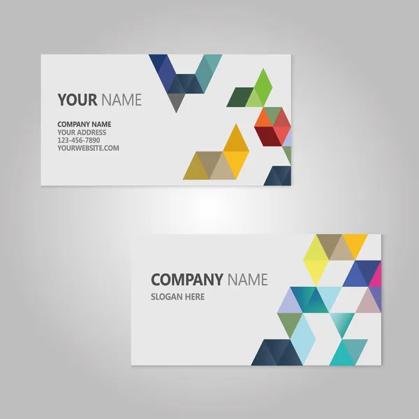 İş kartı seti. Vektör çizimi. EPS10