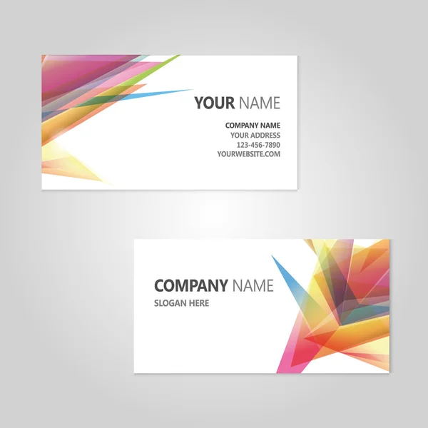 renk kartvizit kümesi. vektör çizim. eps10