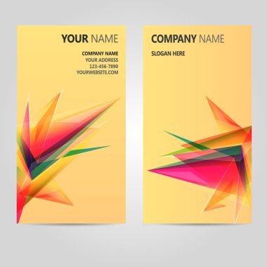 renk kartvizit kümesi. vektör çizim. eps10