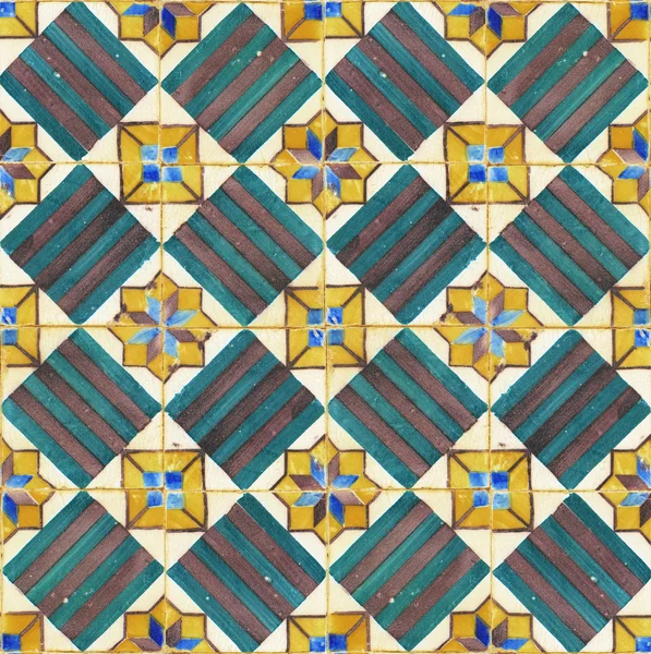 Texture of ancient ceramic tiles — Stock Photo, Image