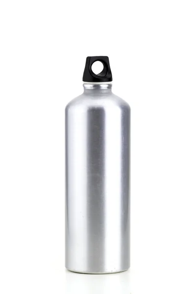 Aluminun canteen in a white background — Stock Photo, Image