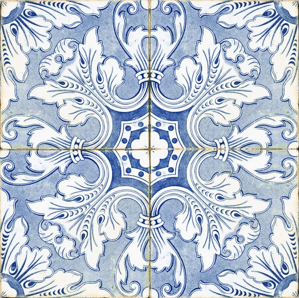 Azulejos azules portugueses vintage —  Fotos de Stock