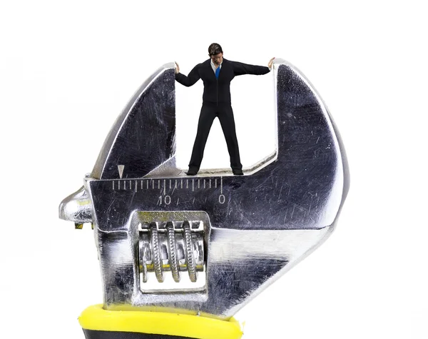 küçük adam closeup kırma anahtarı