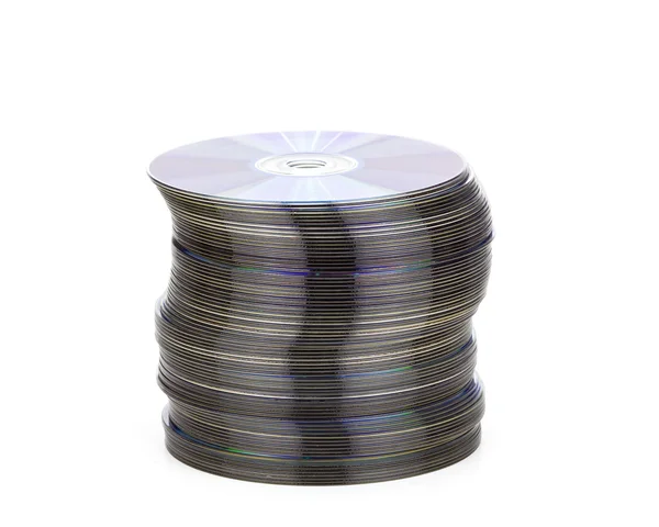 A pile of cd in a white background — Stock Photo, Image