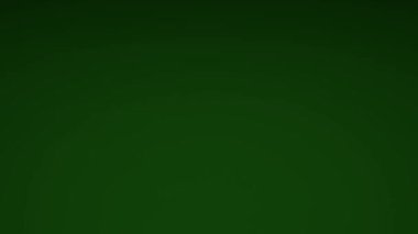 Yeşil arka plan, 3D animasyon, kumar ya da iş başarısı kavramına düşen altın paralar