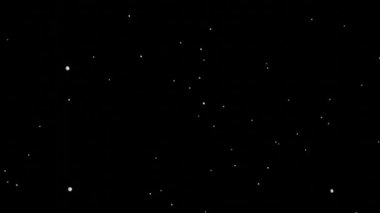 Siyah arkaplanda kar yağışının 3D animasyonu