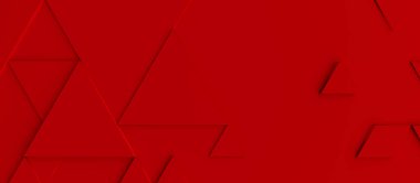 Soyut modern kırmızı üçgen arkaplan, 3d görüntüleme