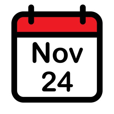 24 Kasım takvim simgesi