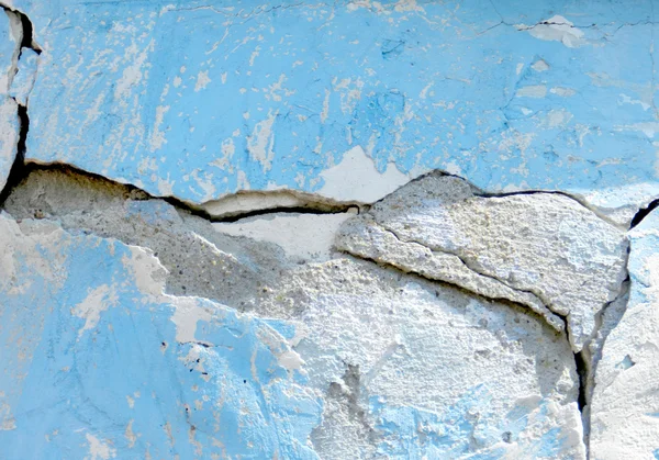 Тріщинами стіни — стокове фото