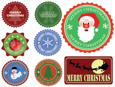 Noel etiket kümesi