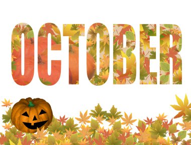 October title clipart