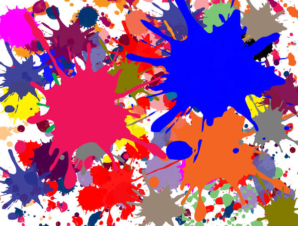 Разноцветные брызги
