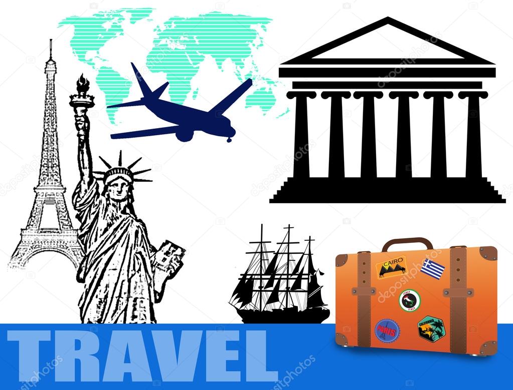 Traveling concept background