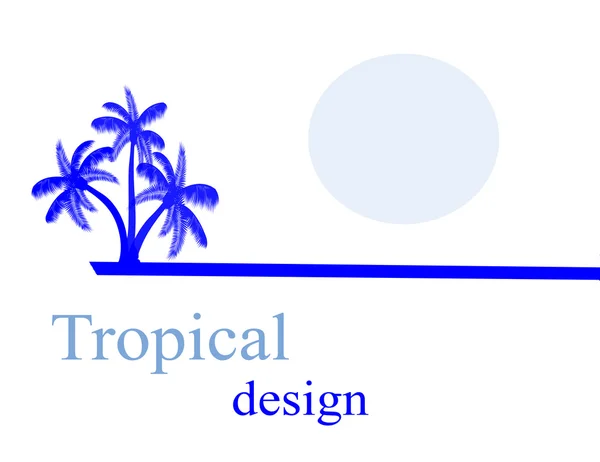 Fond tropical — Image vectorielle