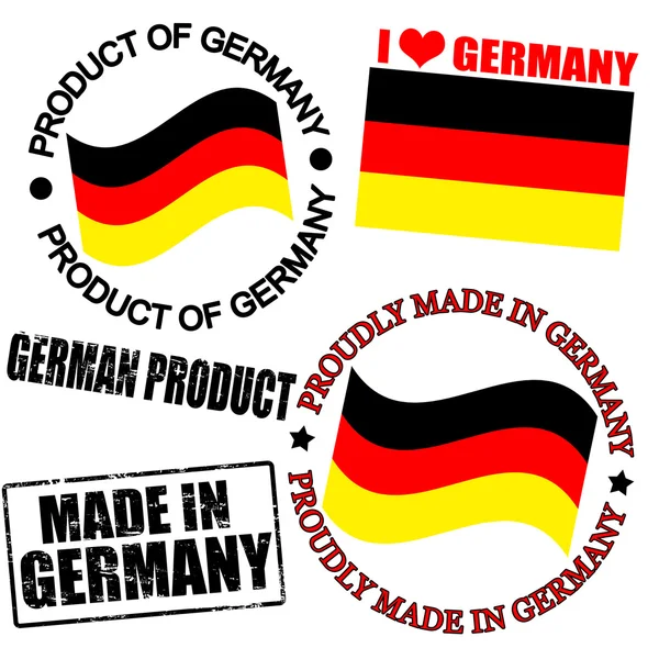 Product of Germany stamps — Stock Vector