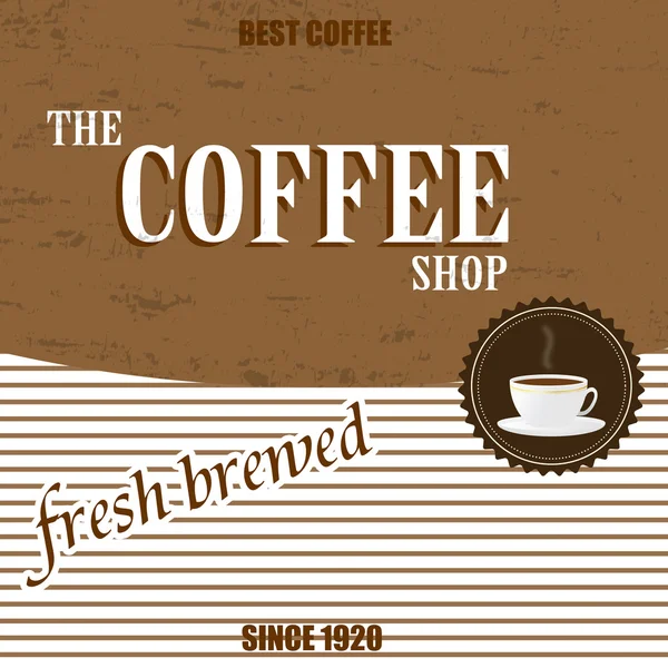 Retro Vintage Coffee Фон — стоковый вектор