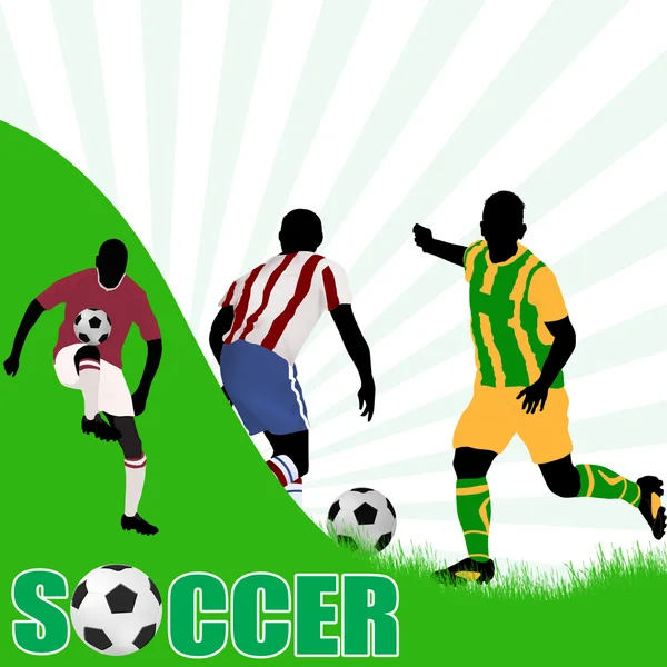 Soccer poster — Stock Vector