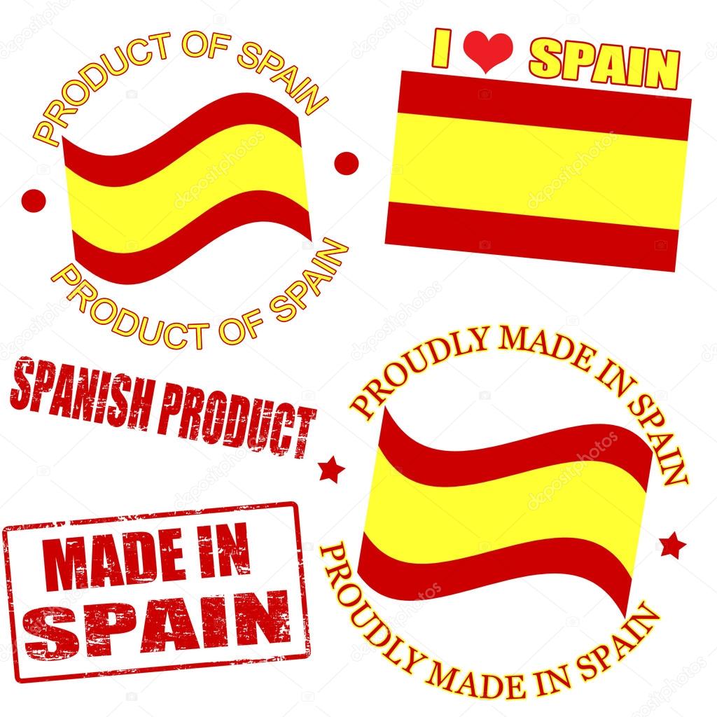 Product of Spain stamps