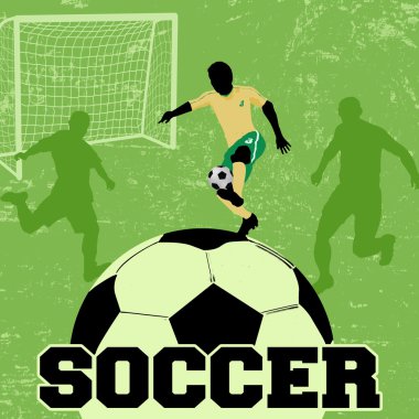 Futbol grunge poster