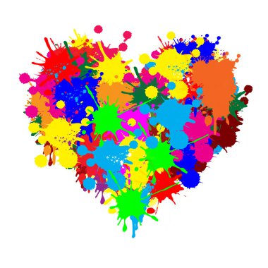boya splatter kalp