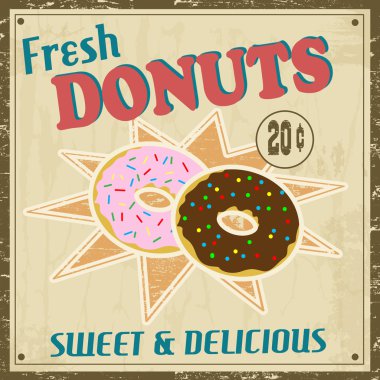 Dounuts VINTAGE poster