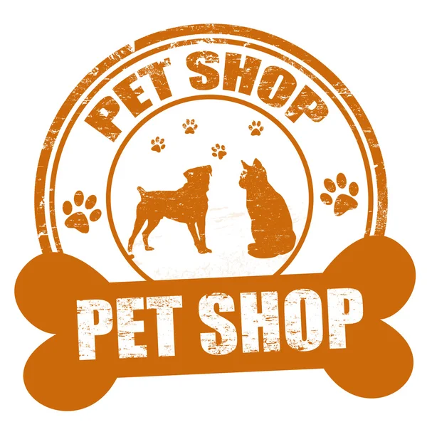 Pet shop stamp — Stock Vector