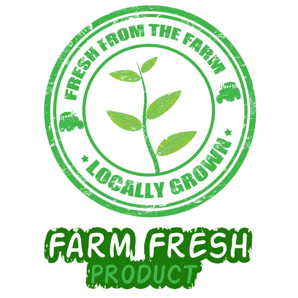 Farm fresh stamps — Stock Vector
