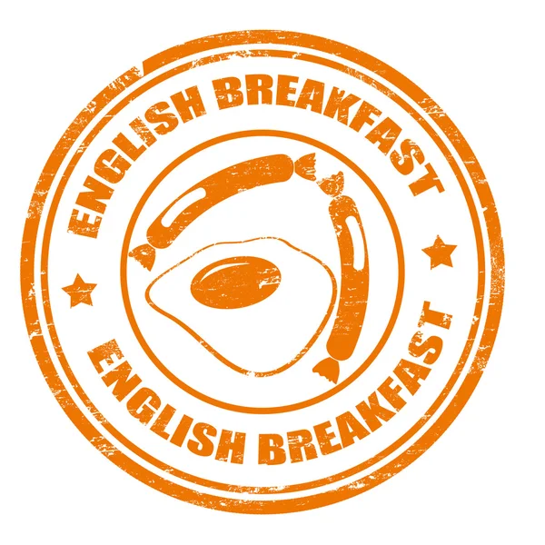 Anglická snídaně — Stockový vektor