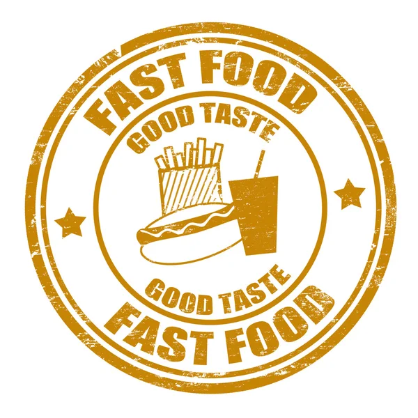 Fast-food stempel — Stockvector