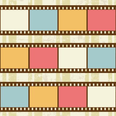 film şeritleri ile Retro arka plan