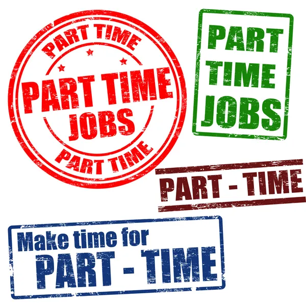 Part time stamps — Stock Vector