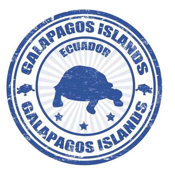 Sello de islas Galápagos — Vector de stock