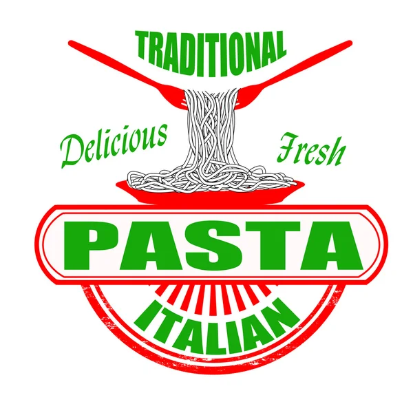 Traditionella pasta stämpel — Stock vektor