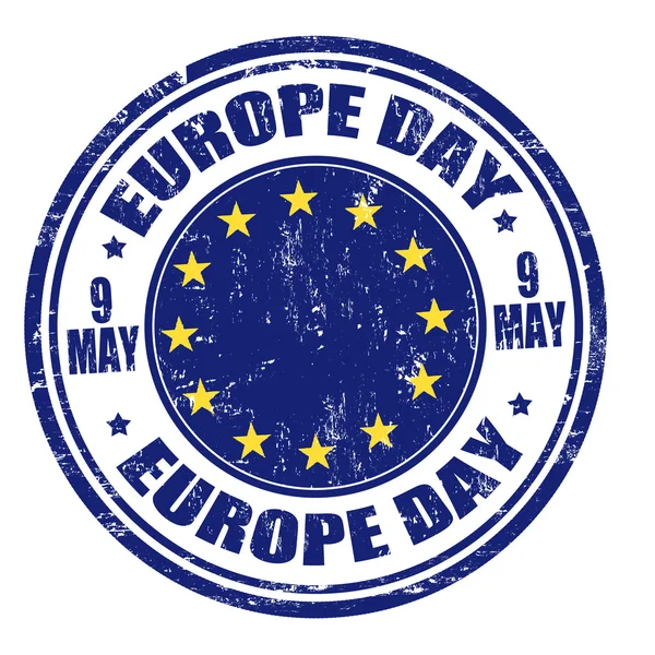 Europe day stamp — Stock Vector