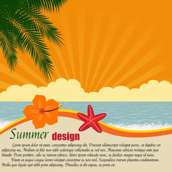 Summer design — Stock Vector