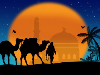 Sahara Develer bedevilerin ve Camii