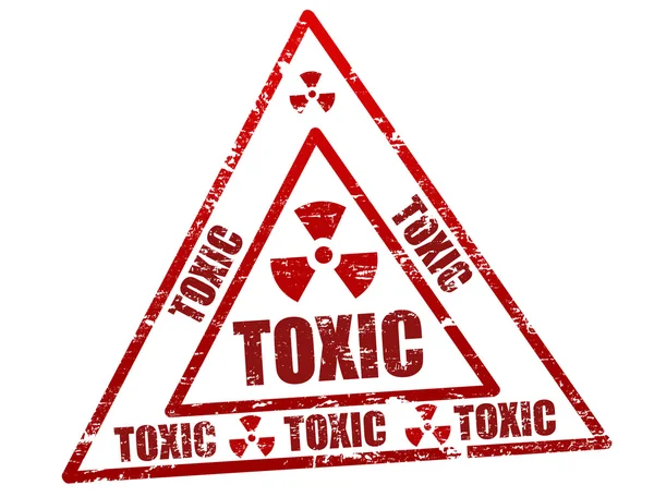 Toxic stamp — Stock Vector