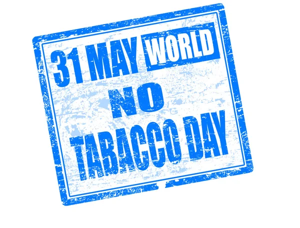 31 de mayo Mundo sin sello del día del tabaco — Archivo Imágenes Vectoriales