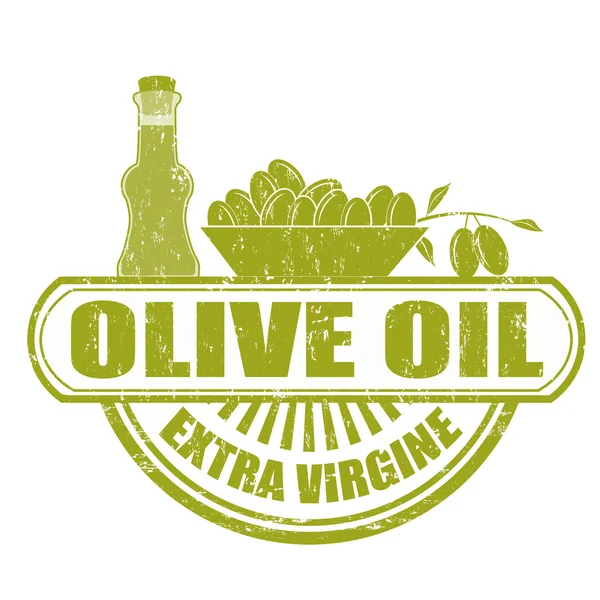 Francobollo olio d'oliva — Vettoriale Stock