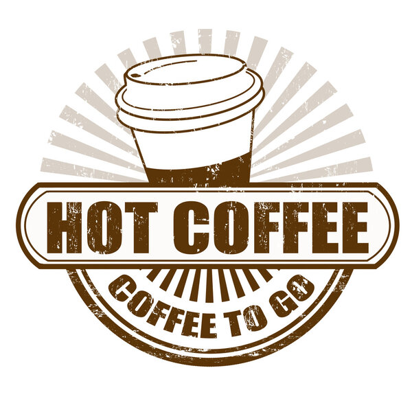 Hot coffee stamp