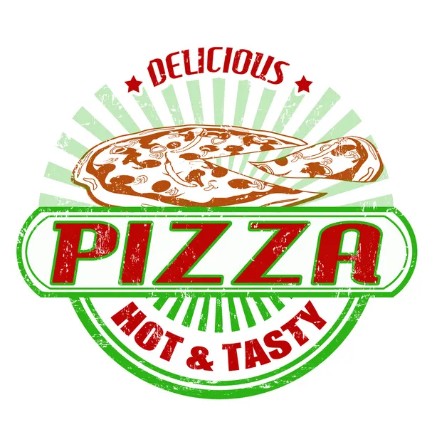 Πίτσα σφραγίδα — Διανυσματικό Αρχείο