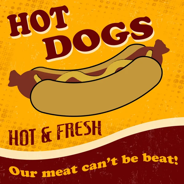 Hot dog poster Vector Art Stock Images | Depositphotos