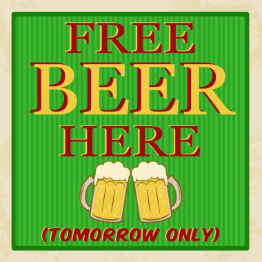 Bedava bira yarın posteri