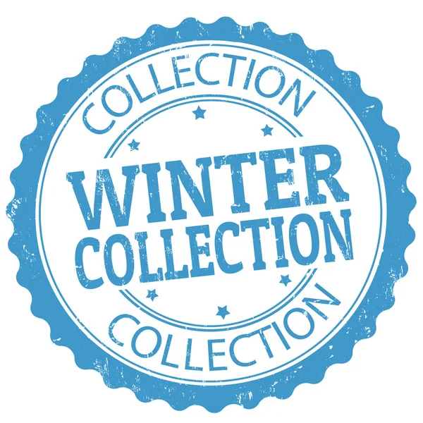 Winterkollektionsmarke — Stockvektor