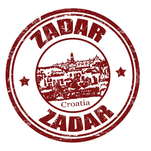 Zadar stempel — Stockvector