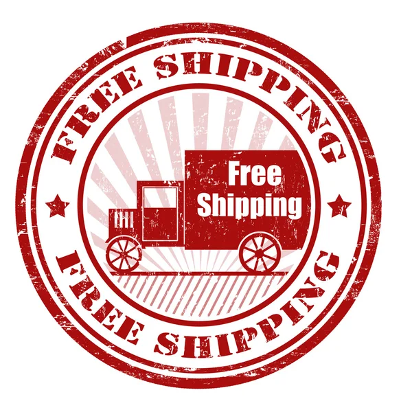 Free shipping stamp — Stock Vector