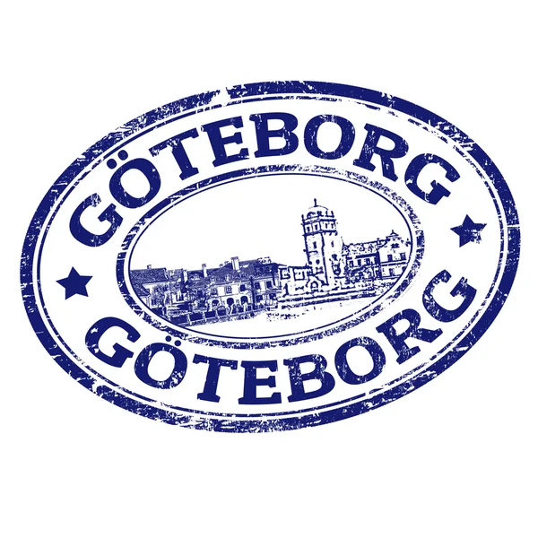 Göteborg-Briefmarke — Stockvektor