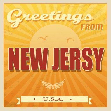 Vintage yeni jersy, ABD poster