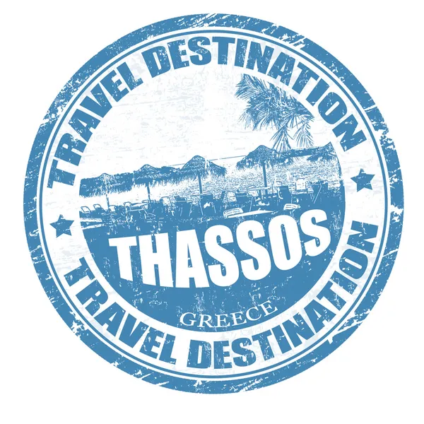 Timbre Thassos — Image vectorielle